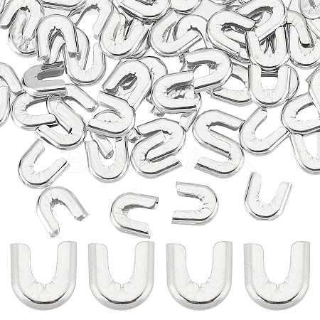 100Pcs Carbon Steel Fishbone Chain End Cap Cover FIND-GF0005-06-1