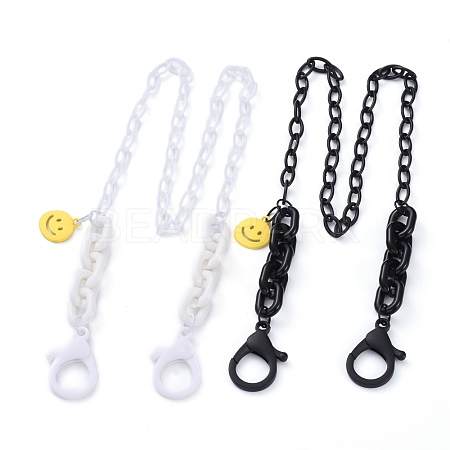 Personalized Acrylic Cable Chain Necklaces NJEW-JN02886-1