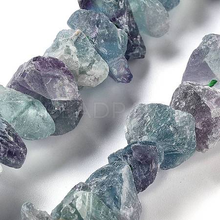 Raw Rough Natural Fluorite Beads Strands G-P528-A08-01-1