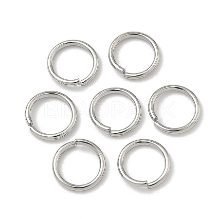 Tarnish Resistant 304 Stainless Steel Open Jump Rings STAS-E067-08-10mm-1