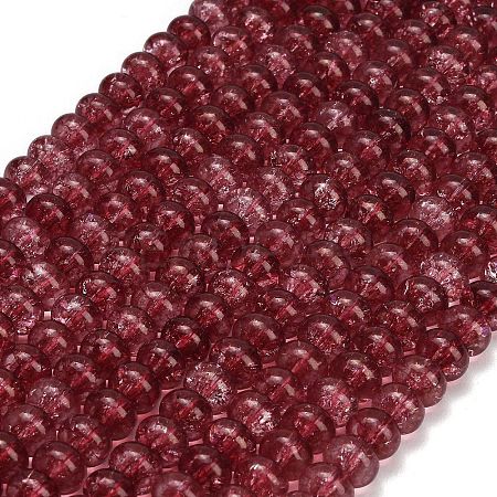 Dyed Imitation Gemstone Glass Beads Strands GL-Z001-03B-03-1