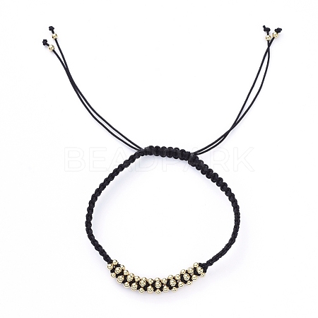 Unisex Adjustable Nylon Thread Braided Bead Bracelets BJEW-JB05137-01-1