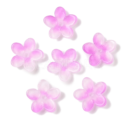 Transparent Spray Paint Glass Beads GLAA-Z011-07C-1