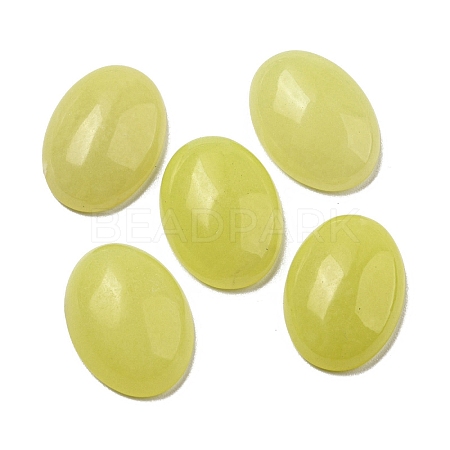 Natural Lemon Jade Cabochons G-C115-01A-16-1