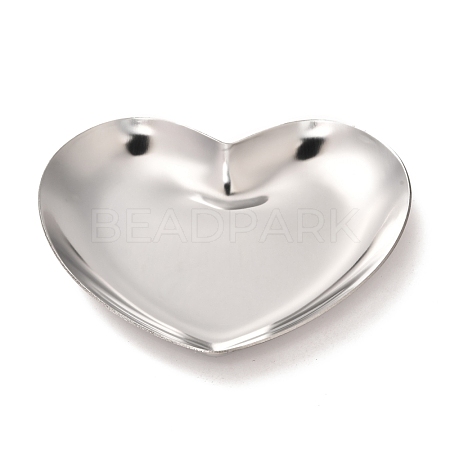 Non-Tarnish Heart 430 Stainless Steel Jewelry Display Plate STAS-P289-02P-1