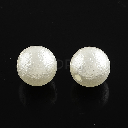 ABS Plastic Imitation Pearl Round Beads SACR-Q105-26A-1