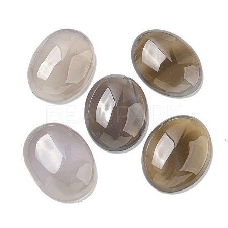 Natural Gery Agate Cabochons G-C115-01B-26-1