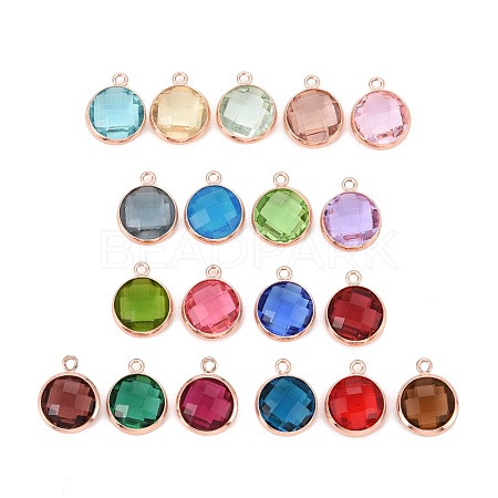 Glass Charms KK-C228-02RG-M3-1