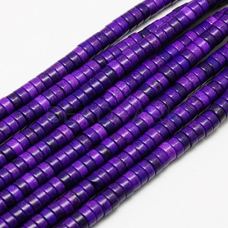 Synthetic Turquoise Beads Strands TURQ-G110-5x3mm-03-1