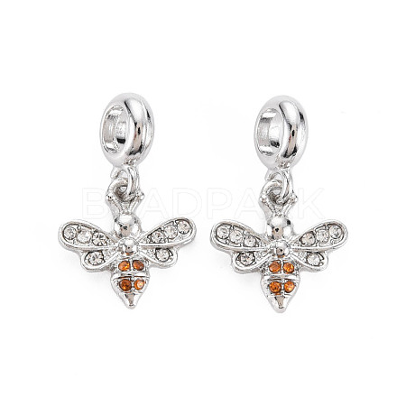 Rack Plating Alloy European Dangle Charms MPDL-N039-120-1