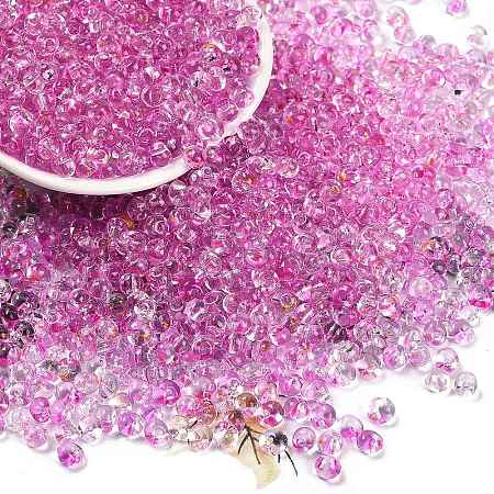 6/0 Spray Paint Fringe Glass Seed Beads SEED-H003-11J-1