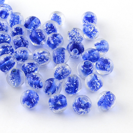 Handmade Luminous Lampwork Beads LAMP-R125-10mm-08-1