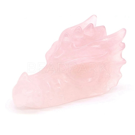 Natural Rose Quartz Ornament Home Desktop Decoration Craft PW-WG52939-15-1