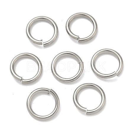 Non-Tarnish 304 Stainless Steel Open Jump Rings X-STAS-R065-38-1