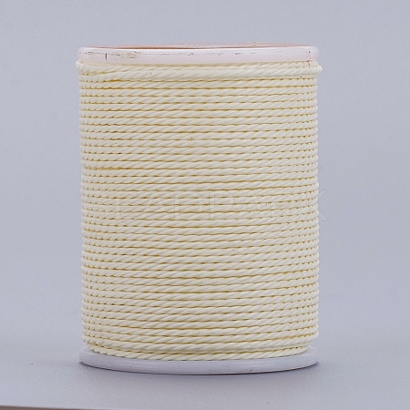 Round Waxed Polyester Cord YC-G006-01-1.0mm-16-1