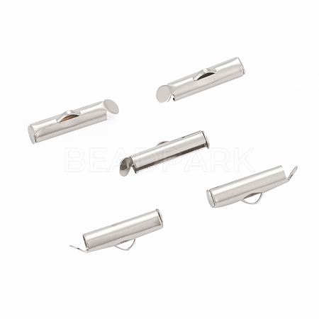 Iron Slide On End Clasp Tubes X-IFIN-R212-1.6cm-P-1