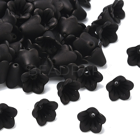 Frosted Flower Acrylic Beads X-FACR-5332-12A-1