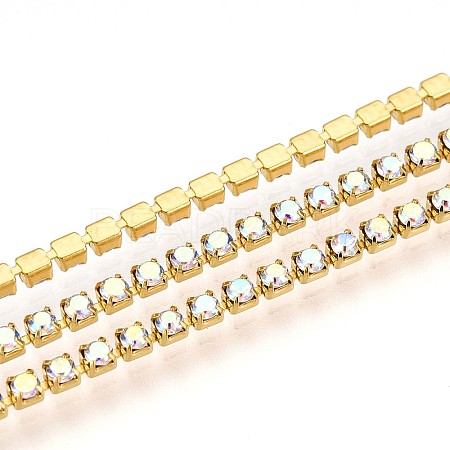 Iron Rhinestone Cup Chains CH-T006-02A-04-1
