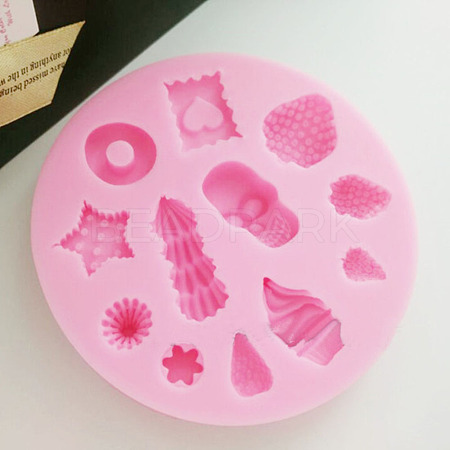 Mixed Shape DIY Food Grade Silicone Molds X-AJEW-P046-57-1