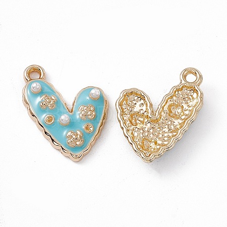 Alloy Enamel Pendants PALLOY-P287-14LG-03-1