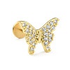 Stainless Steel Micro Pave Clear Cubic Zirconia Cartilage Earrings for Women Men WG39C06-01-1