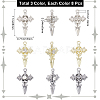 24Pcs 3 Colors Alloy with Rhinestone Pendants FIND-SP0001-91-2