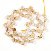 Natural Yellow Quartz Beads Strands G-T141-47-2