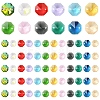 120Pcs 12 Colors Electroplate Glass Links Connectors EGLA-YW0005-65-2