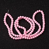 Painted Glass Bead Strands DGLA-S071-6mm-37-3