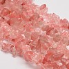 Cherry Quartz Glass Chip Beads Strands LS-G-L269-41-1