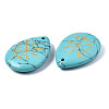 Synthetic Turquoise Pendants G-T122-72H-4