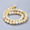 Natural Honey Jade Beads Strands G-K153-B26-8mm-01-2