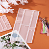 2Pcs 2 Styles DIY Bookmark Silicone Molds DIY-TA0004-66-21