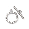 Non-Tarnish 304 Stainless Steel Ring Toggle Clasps STAS-A092-09B-P-1
