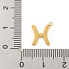 Real 18K Gold Plated PVD Vacuum Plating 304 Stainless Steel Pendants STAS-L278-002G-12-3