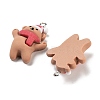Christmas Theme Opaque Resin Pendants RESI-N039-101-1