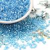 Transparent Colours Luster Glass Seed Beads SEED-S042-20B-05-1