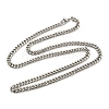 Non-Tarnish 201 Stainless Steel Curb Chain Necklaces for Men NJEW-Q336-08D-P-3