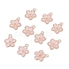 Light Gold Plated Alloy Enamel Pendants X-ENAM-R136-17A-6