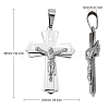 304 Stainless Steel Crucifix Cross Big Pendants for Easter STAS-V0493-79C-2