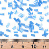 Transparent Colours Luster Glass Bugle Beads SEED-N005-001-A04-4