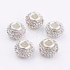 Grade A Rhinestone Big Hole European Beads for Charm Bracelets X-CPDL-H001-7-1