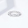 Simple Style 925 Sterling Silver Finger Rings FS-WG80334-03-3