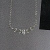 Branch with Oval Brass Cubic Zirconia Pendant Necklaces for Women FS-WG08EC3-02-1