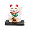 ABS Plastic Solar Powered Maneki-neko Figurines DJEW-B017-01B-01-2