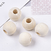 Unfinished Natural Wood European Beads X-WOOD-Q041-04D-5