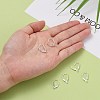 Sterling Silver Leverback Hoop Earrings Findings X-STER-A002-236-6