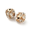 10mm Brass Rhinestone Beads X1-KK-S519-01C-01G-2
