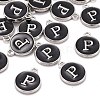 Platinum Plated Alloy Charms ENAM-S118-02P-P-4
