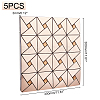 Square Mosaic Aluminum Plastic Self-Adhesive Wall Stickers DIY-WH0257-15B-4